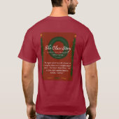 Literair merch T-shirt 'The Claus Story' (Achterkant)