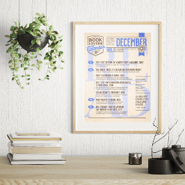 Literair Poster december kalender