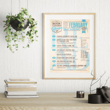 Literair Poster februari kalender