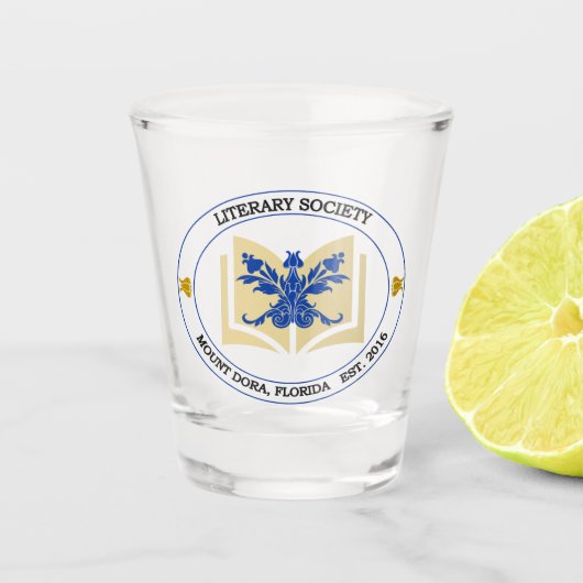 Literair Society Shot Glass Glas (Voorkant)