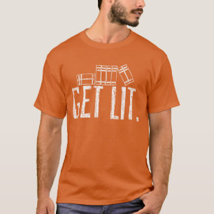 Literaire Boeklezer Lees meisje T-shirt