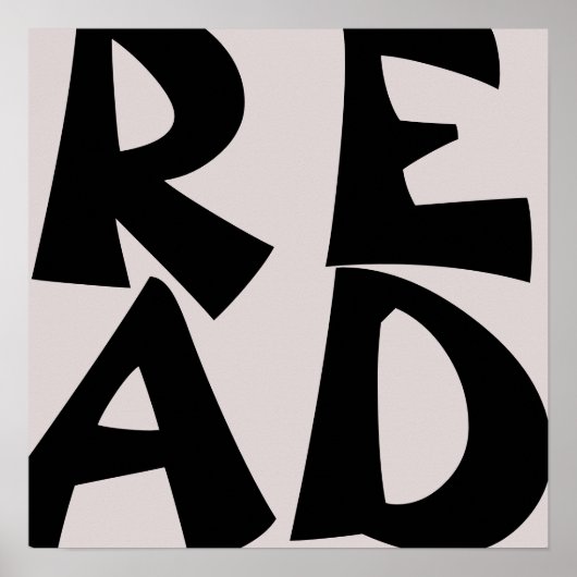 Literaire inspiratie: het READ-Poster Poster (Voorkant)