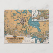  literaire kaart van Canada (Voorkant)