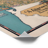 literaire kaart van Canada Poster (Hoek)