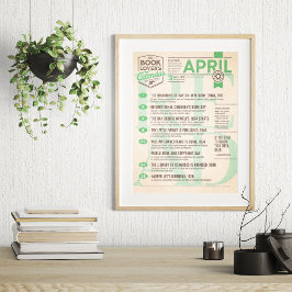 Literaire Kalender April Poster