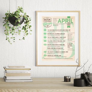 Literaire kalender april poster