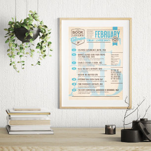 Literaire kalender februari poster