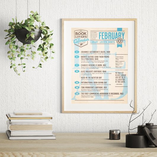 Literaire Kalender Februari Poster