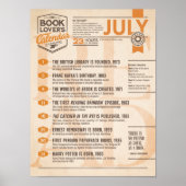 Literaire kalender juliposter poster (Voorkant)