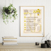 Literaire kalender juni poster