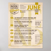 Literaire kalender juni poster (Voorkant)