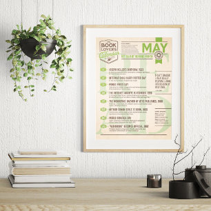 Literaire kalender mei poster