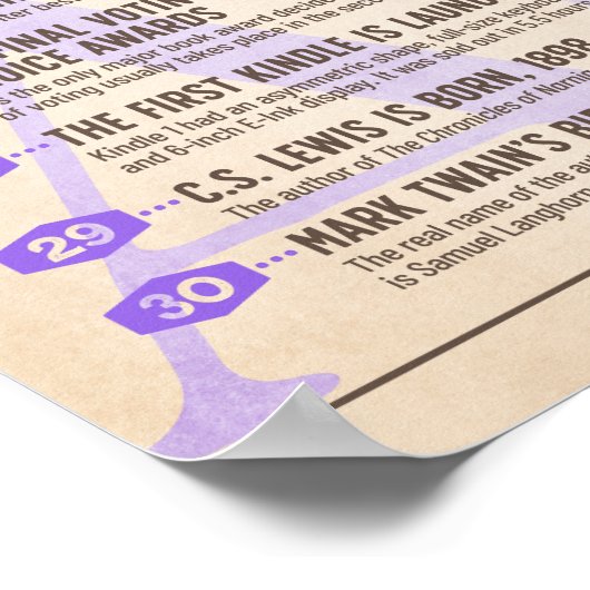 Literaire kalender november poster (Hoek)