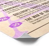 Literaire Kalender Oktober Poster (Hoek)