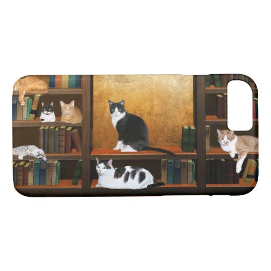 Literaire katten Case-Mate iPhone case (Achterkant (Horizontaal))