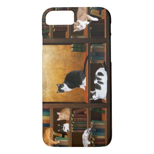 Literaire katten Case-Mate iPhone case (Achterkant)