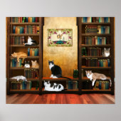 Literaire katten poster (Voorkant)