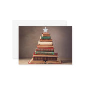 Literaire kerstboom notitiekaartje (Voorkant / Achterkant in situ)