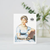 Literaire Koningin Vintage Style Jane Austen Briefkaart (Staand voorkant)