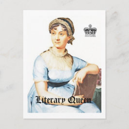 Literaire Koningin Vintage Style Jane Austen Briefkaart
