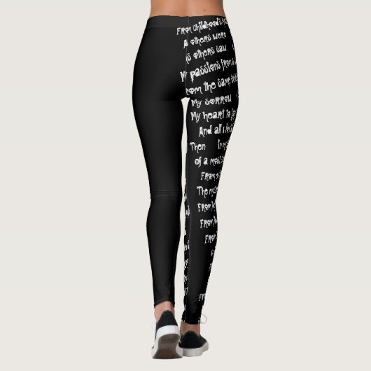 Literaire Leggings (Achterkant)