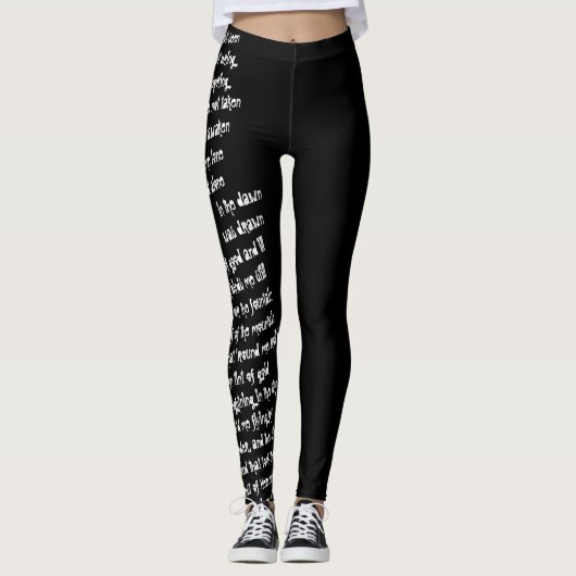 Literaire Leggings (Voorkant)