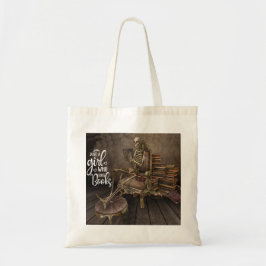 Literaire Lovelies Skelet Meisje Tote Bag
