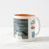 Literaire Mayhem-Mok Tweekleurige Koffiemok (Voorkant rechts)