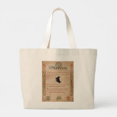 Literaire Merch Canvas tas 'Hehewuti' (Achterkant)
