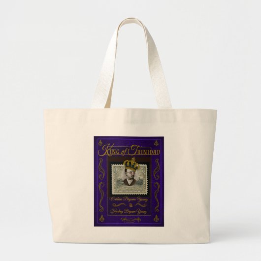 Literaire Merch Canvas tas 'Koning van Trinidad' (Voorkant)