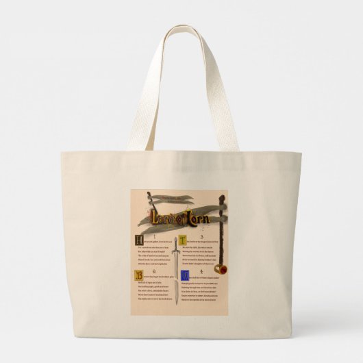 Literaire Merch Canvas tas 'Lord of Lorn' (Achterkant)