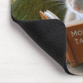 Literaire muis in een gezellig boomgat muismat (Hoek)