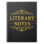 Literaire notities – Dark Academia Notitieboek (Voorkant)