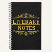 Literaire notities – Dark Academia Notitieboek (Voorkant)