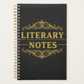 Literaire notities – Dark Academia Planner (Voorkant)