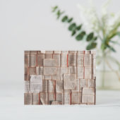 literaire opengeleerde boeken briefkaart (Staand voorkant)