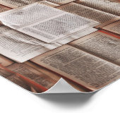 literaire opengeleerde boeken poster (Hoek)