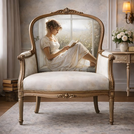 Literaire Raamzit Lezer Decoupage Tissuepapier