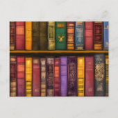 Literaire schatten - klassieke oude boeken briefkaart (Voorkant)
