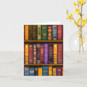 Literaire schatten - klassieke oude boeken kaart (Gele Bloem)