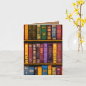 Literaire schatten - klassieke oude boeken kaart (Gele Bloem)