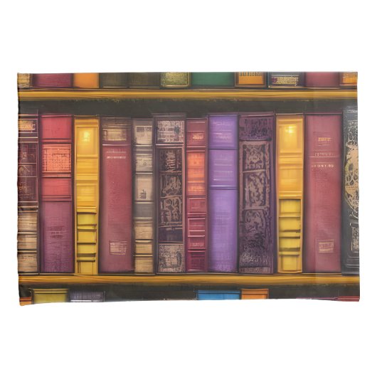 Literaire schatten - klassieke oude boeken kussensloop (Voorkant-Rechts)