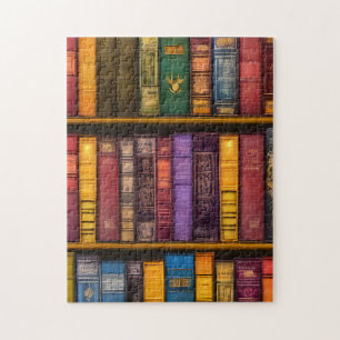 Literaire schatten - klassieke oude boeken legpuzzel