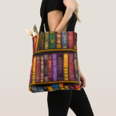 Literaire schatten - klassieke oude boeken tote bag (Dichtbij)