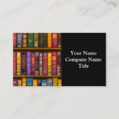 Literaire schatten - klassieke oude boeken visitekaartje (Voorkant)