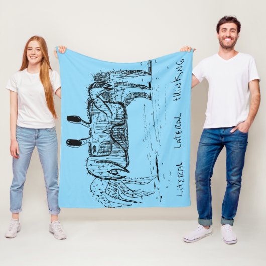 Literal Lateral Thinking Fleece Deken (In situ)