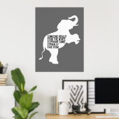 Literally Worst Funniest White Elephant Gift Poster (Thuiskantoor)