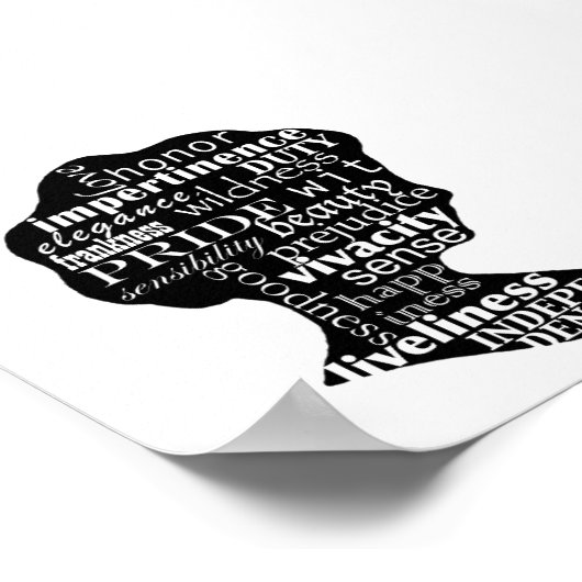 Literary Austen Cameo Poster (Hoek)