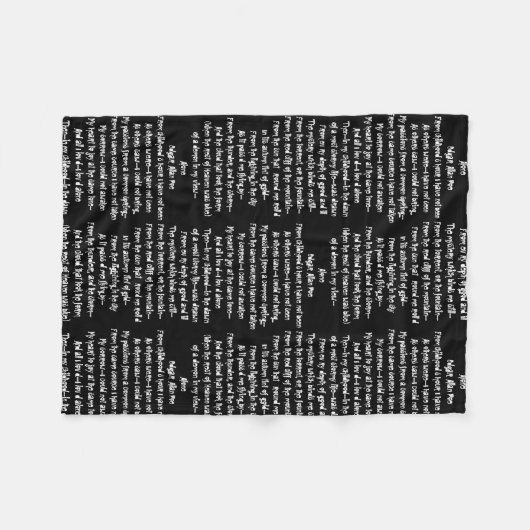 Literary Blanket Fleece Deken (Voorkant (Horizontaal))