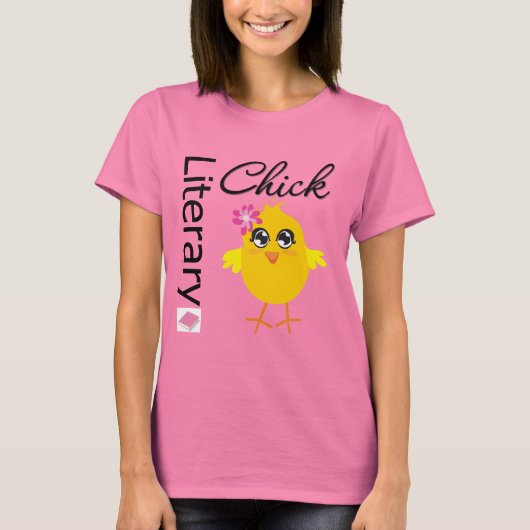 Literary Chick T-shirt (Voorkant)